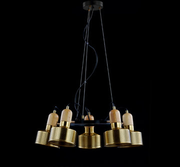 Gallery Adjustable Spotlight Metal LED Chandelier - JONATHAN Y